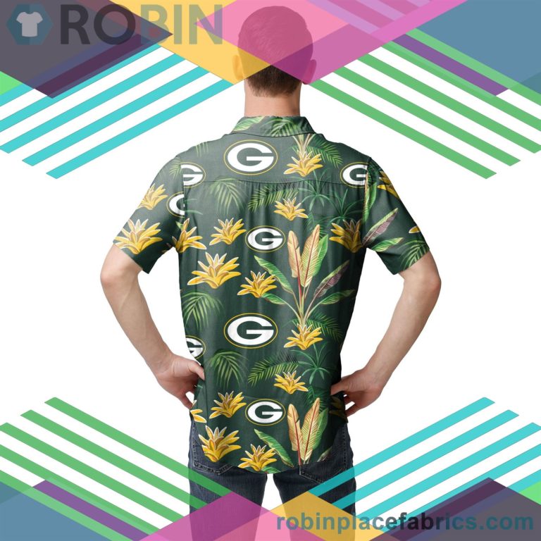 Green Bay Packers Nfl Victory Vacay Button Up Shirt
