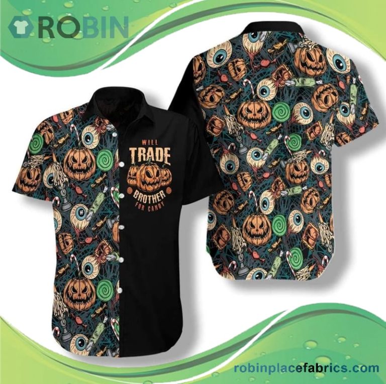 Halloween Scary Pumpkin Hawaiian Shirt