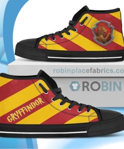 Harry Potter Gryffindor House Canvas High Top Shoes Harry Potter Gryffindor House Canvas High Top Shoes