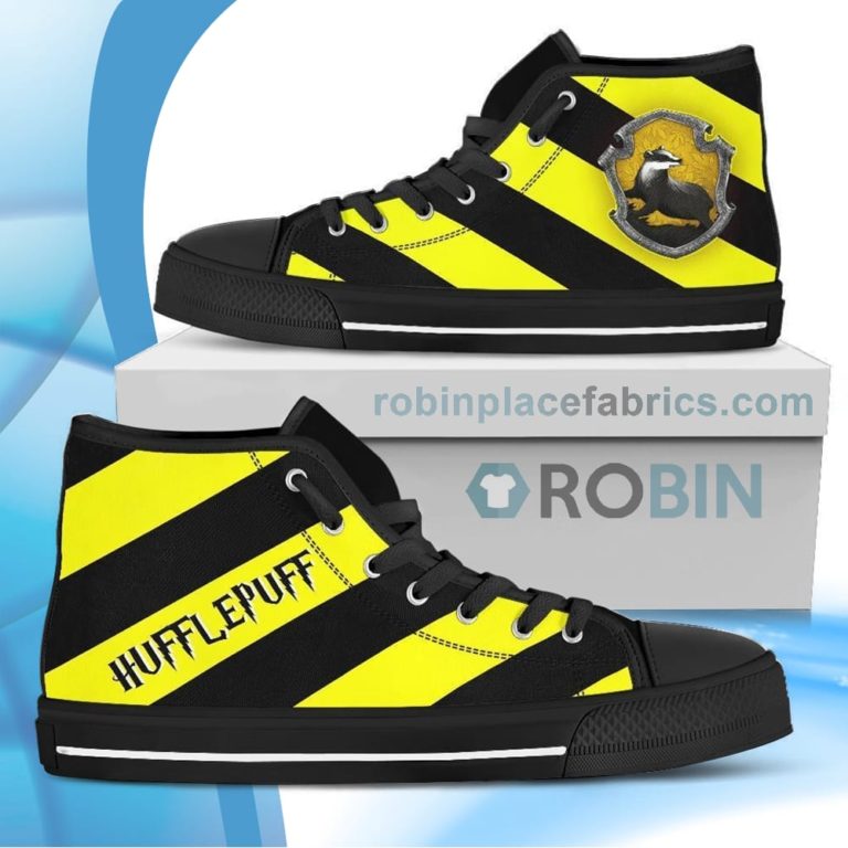 Harry Potter Hufflepuff House Canvas High Top Shoes
