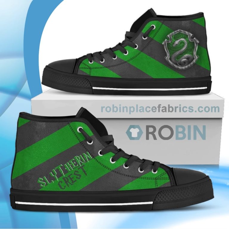 Harry Potter Slytherin House Canvas High Top Shoes