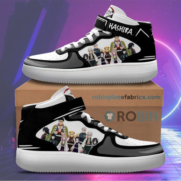 Hashira Team Sneakers Air Mid Custom Anime Demon Slayer Shoes