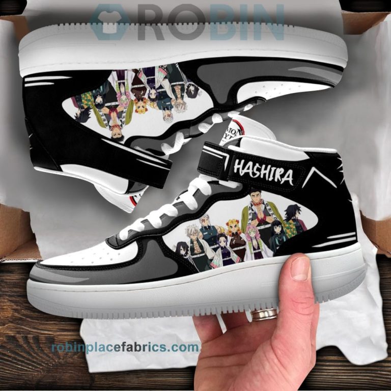 Hashira Team Sneakers Air Mid Custom Anime Demon Slayer Shoes 