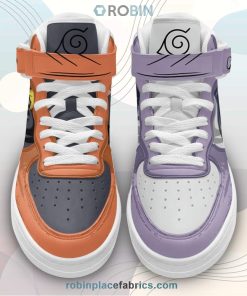 Hinata Hyuga and Nrt Uzumaki Sneakers Air Force High Top Custom Anime Shoes