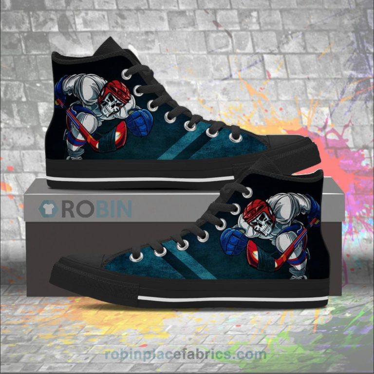 Hockey Canvas High Top Shoes