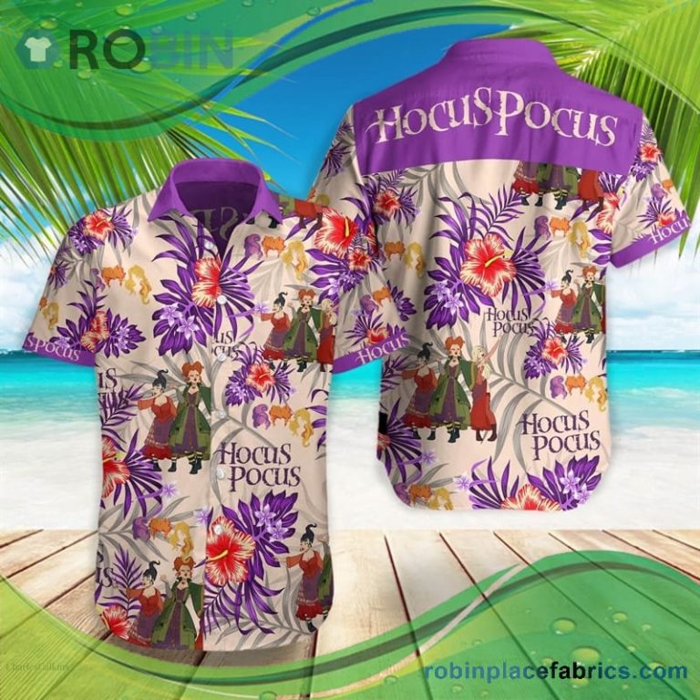 Hocus Pocus Witches DN Cartoon Hawaiian Shirt