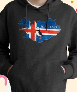 Iceland Bird and Atlantic Puffin Card T-shirt, Hoodie