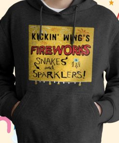 Kickin’ Wing’s Fireworks Snakes & Sparklers T-Shirt, Hoodie