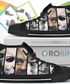 Horror Characters Canvas High Top Shoes Sneakers