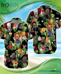 Horror Movie Characters Hawaiian Shirt