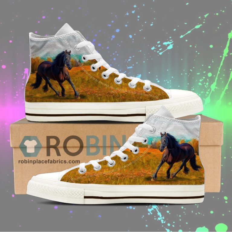Horse Canvas High Top Sneaker