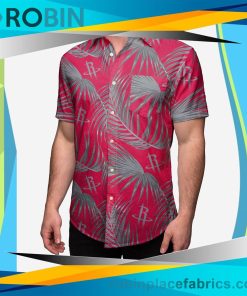 Houston Rockets Hawaiian Button Up Shirt Houston Rockets Hawaiian Button Up Shirt