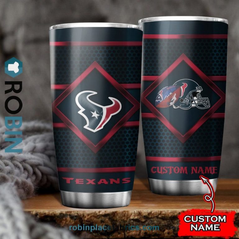 Houston Texans NFL Custom Name Tumblers Cup