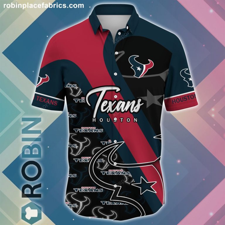 Houston Texans NFL Short Sleeve Button Down Shirt