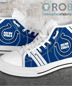 Indianapolis Colts Canvas Shoes High Top