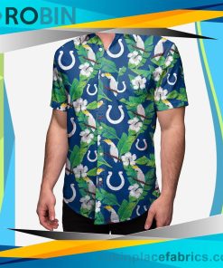 Indianapolis Colts Floral Button Up Shirt