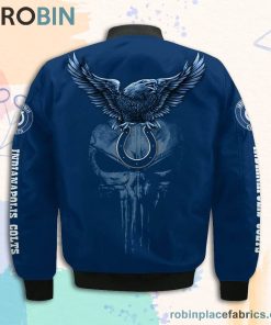 Indianapolis Colts NFL Logo Eagle Skull Bomber Jacket