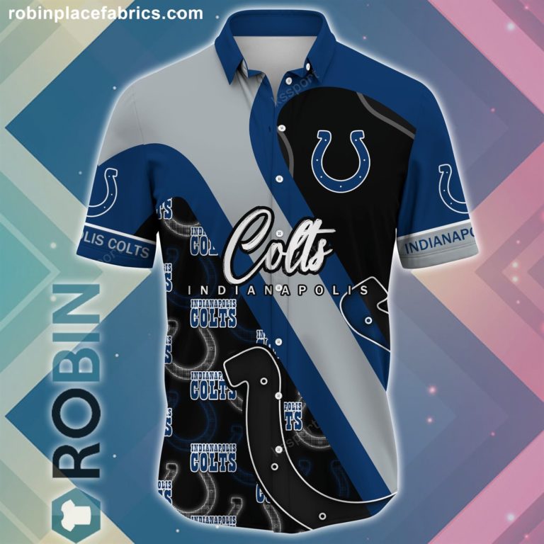 Indianapolis Colts NFL Short Sleeve Button Down Shirt
