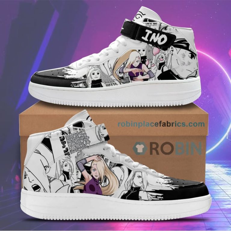 Ino Yamanaka Sneakers Air Force High Top Custom Anime Shoes