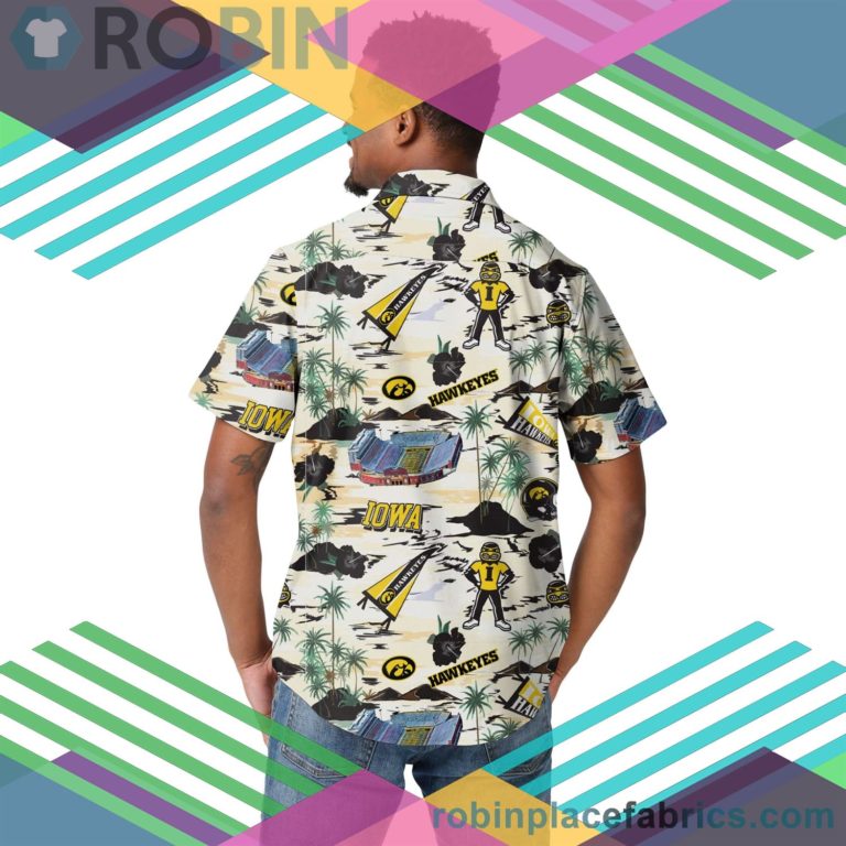 Iowa Hawkeyes NCAA Short Sleeve Button Up Shirt