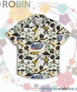 Iowa Hawkeyes NCAA Short Sleeve Button Up Shirt