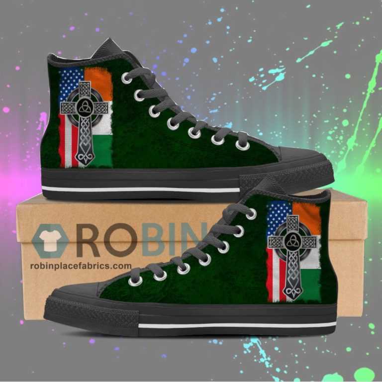 Irish American Pride Canvas High Top Sneaker