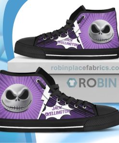 Jack Skellington Sneakers The Nightmare Before Canvas High Top Shoes