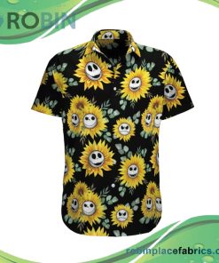 Jack Skellington Sunflower Hawaiian Shirt