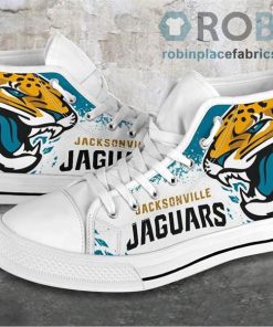 Jacksonville Jaguars Canvas Shoes High Top