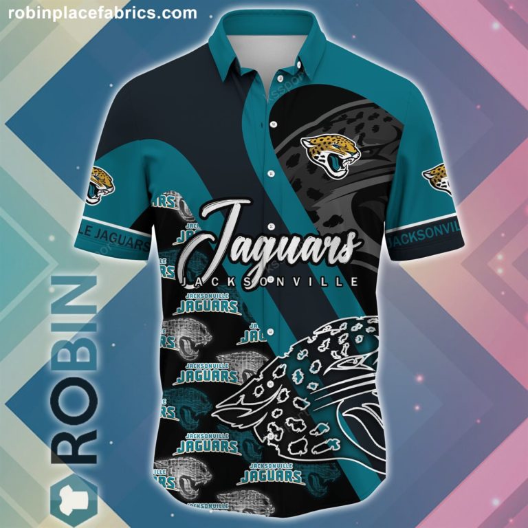 Jacksonville Jaguars NFL Short Sleeve Button Down Shirt
