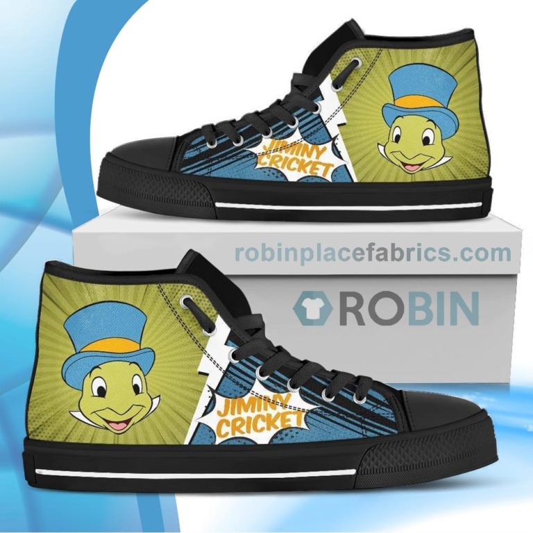 Jiminy Cricket Canvas High Top Sneakers