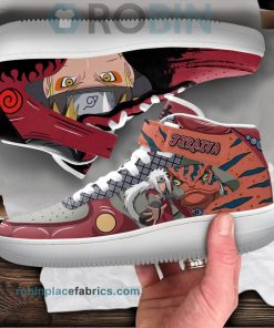 Jiraiya and Nrt Uzumaki Sneakers Air Mid Custom Anime Shoes Jiraiya and Nrt Uzumaki Sneakers Air Mid Custom Anime Shoes