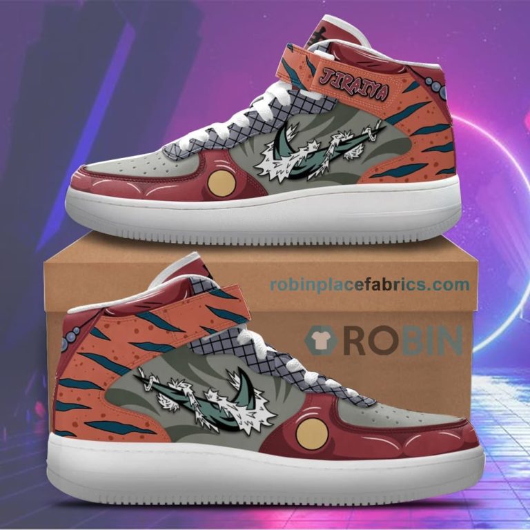 Jiraiya Skills Sneakers Air Mid Custom NRT Anime Shoes