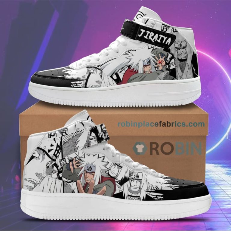 Jiraiya Sneakers Air Mid Custom Anime Shoes