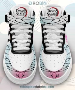 Kanao Sneakers Air Force Mid Custom Anime Demon Slayer Shoes Kanao Sneakers Air Force Mid Custom Anime Demon Slayer Shoes