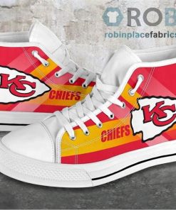 Kansas City Chiefs Canvas Shoes High Top Kansas City Chiefs Canvas Shoes High Top
