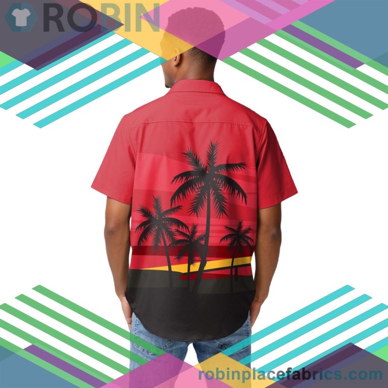 Kansas City Chiefs Nfl Tropical Sunset Button Up Shirt