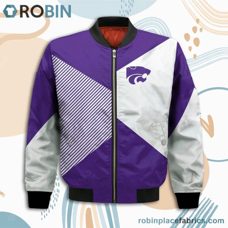 Kansas State Wildcats Damn Right I Am Wildcats Fan Now And Forever Bomber Jacket