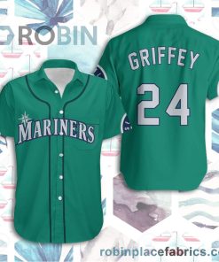 Ken Griffey Jr Seattle Mariners Northwest Green 2019 Jersey Inspired Hawaiian Shirt
