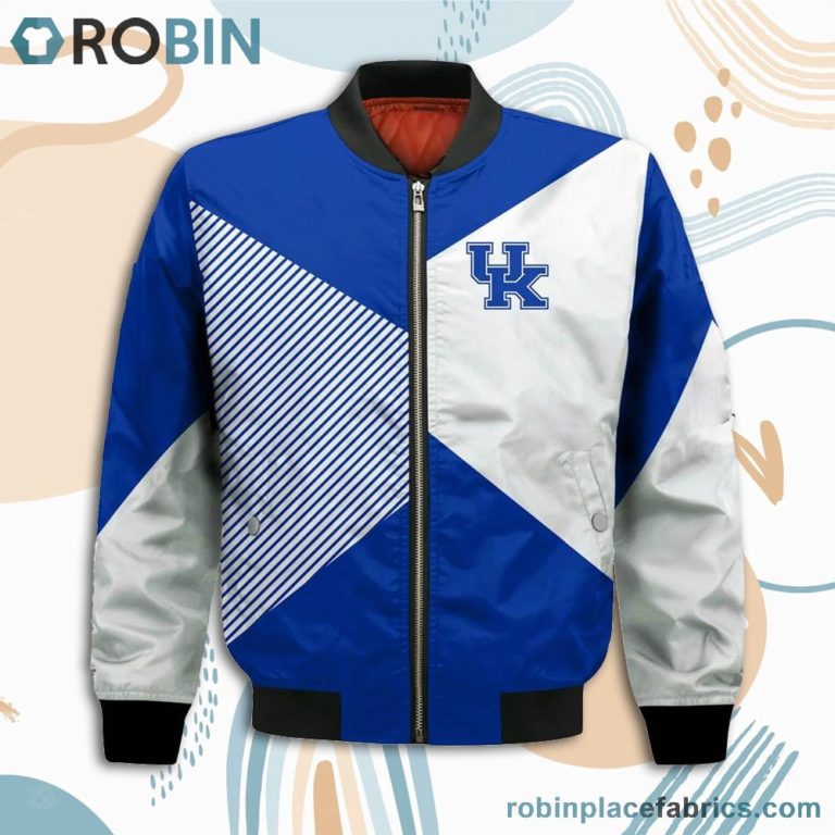 Kentucky Wildcats Damn Right I Am Wildcats Fan Now And Forever Bomber Jacket