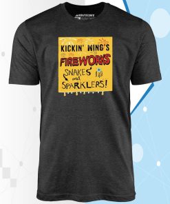 Kickin’ Wing’s Fireworks Snakes & Sparklers – Unisex T-Shirt