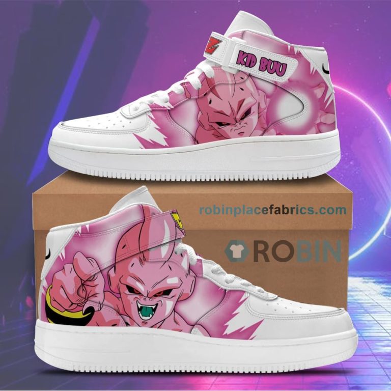 Kid Buu Sneakers Air Force Mid Custom Dragon Ball Anime Shoes