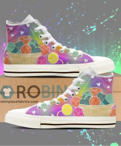 Knitting Canvas High Top Sneaker