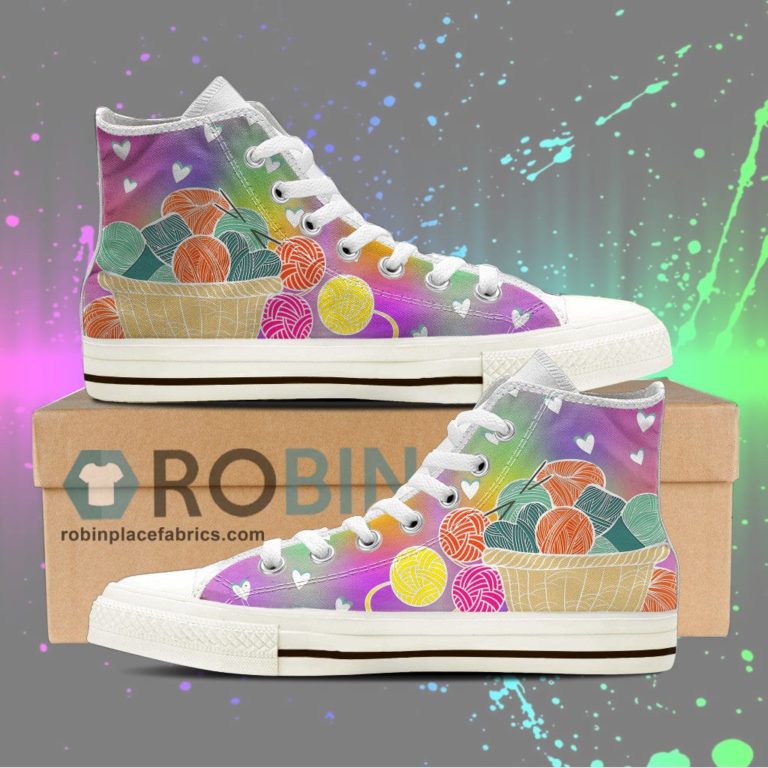 Knitting Canvas High Top Sneaker