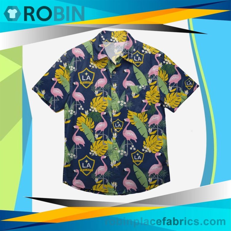 LA Galaxy Floral Button Up Shirt