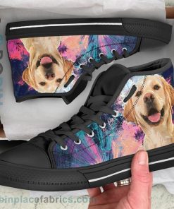 Labrador Dog Sneakers Colorful Canvas High Top Shoes Labrador Dog Sneakers Colorful Canvas High Top Shoes