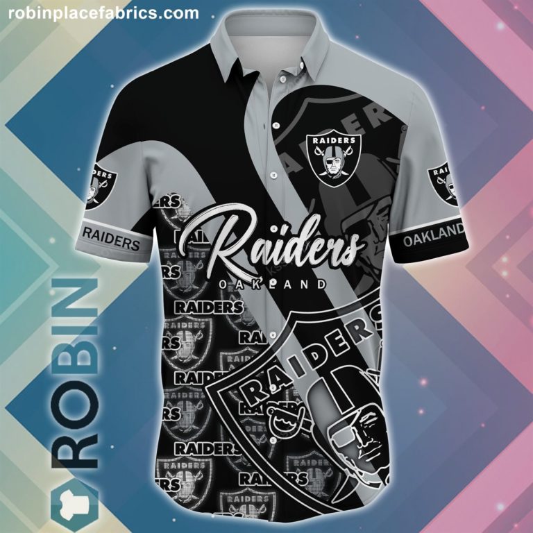 Las Vegas Raiders NFL Short Sleeve Button Down Shirt
