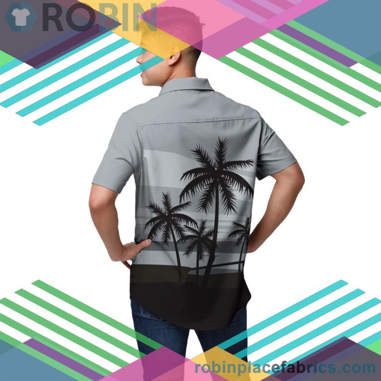 Las Vegas Raiders Nfl Tropical Sunset Button Up Shirt