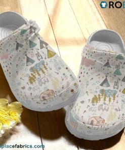 Lets Have An Adventure Tent Crocs Shoes