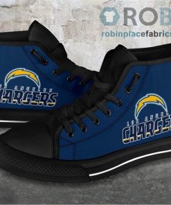 Los Angeles Charger Canvas Shoes High Top